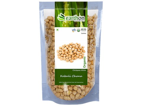 Earthon Chikpea White/Kabuli Chana/Kabuli Kadale, 500 g