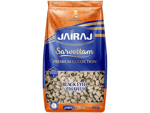 Jairaj Sarvottam Black Eyed Chawli, 500 g