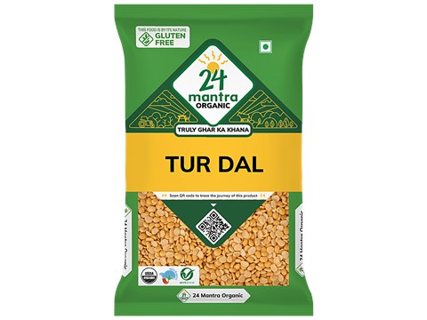 24 Mantra Organic Tur/Arhar Dal, 500 g