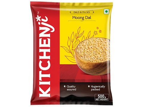 Kitchenji Unpolished Moong Dal - Rich In Protein, 500 g
