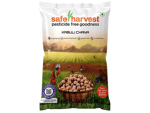 Safe Harvest Kabuli Chana/Kabuli Kadale - Pesticide Free, 500 g