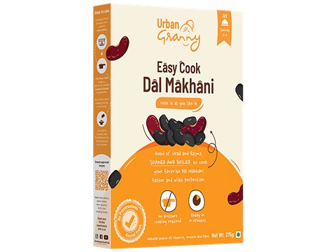 Urban Granny  Easy Cook Dal Makhani - Pre-Soaked & Boiled, No Pressure Cooking Required, 375 g