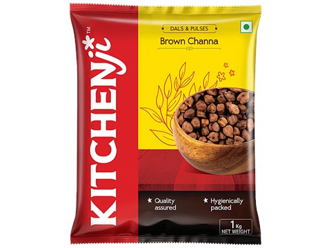 Kitchenji Brown Channa - Rich In Protein, 1 kg