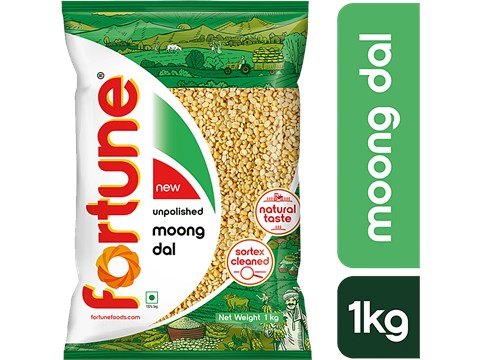 Fortune Unpolished Moong Dal, 1 kg