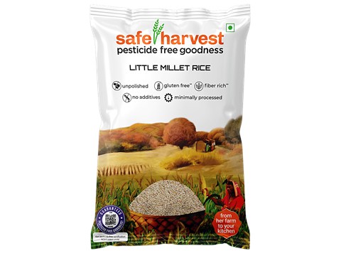 Safe Harvest Little Millet Rice - Pesticide Free, 500 g