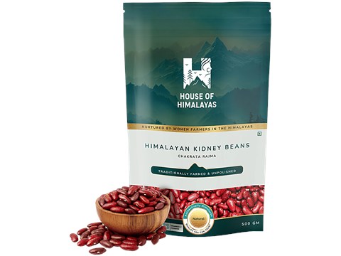 House of Himalayas  Himalayan Kidney Beans - Chakrata Rajma, Unpolished, Single Origin, 500 g