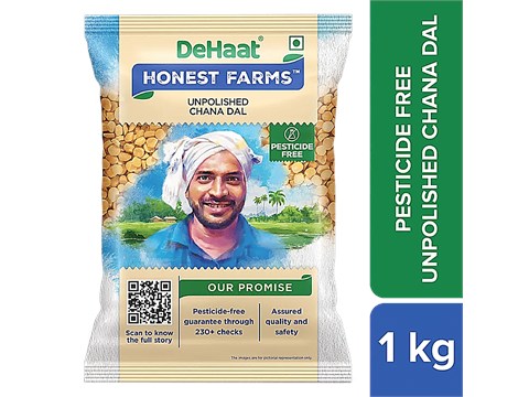 Dehaat Honest Farms Unpolished Chana Dal - Pesticide Free, 1 kg