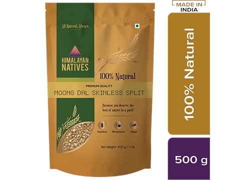 Himalayan Natives Natives Moong Dal/Hesaru Bele, Skinless Split, 500 g