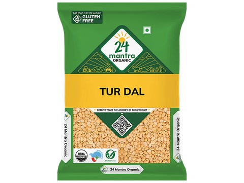 24 Mantra Organic Organic Toor Dal/Togari Bele, 1 kg