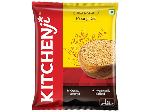 Kitchenji Unpolished Moong Dal - Rich In Protein, 1 kg