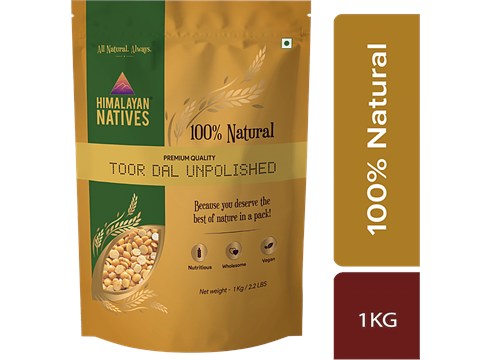 Himalayan Natives Toor Dal - Unpolished, 1 kg