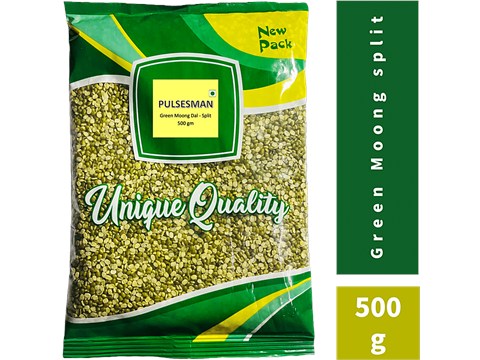 Pulsesman  Green Moong - Split, 500 g
