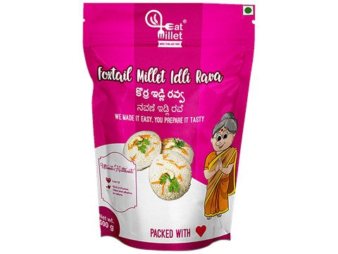 EatMillet Foxtail Millet Idli Rava, 500 g