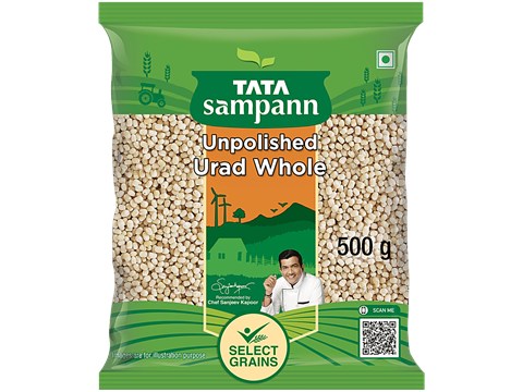 Tata Sampann Unpolished Urad - Whole, 500 g