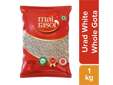 Mai Rasoi White Urad Gota Whole/Sabut, 1 kg