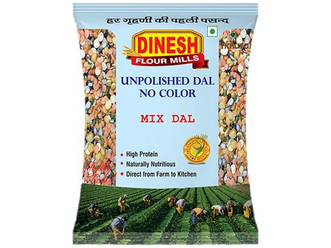 Dinesh Flour Mills Unpolished Mix Dal/Panchmel Dal, 500 g