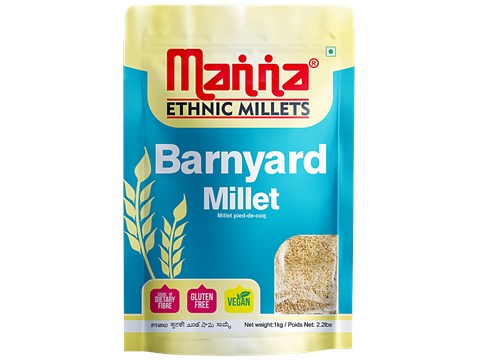 Manna Barnyard Millet / Khira / Swank / Kuthiraivally / Udalu / Kodisama / siridhanya, 1 kg