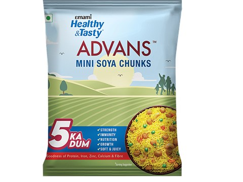 Emami Healthy & Tasty Advans Mini Soya Chunks, 35 g