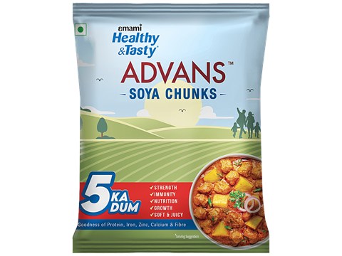 Emami Healthy & Tasty Advans Soya Chunks, 85 g