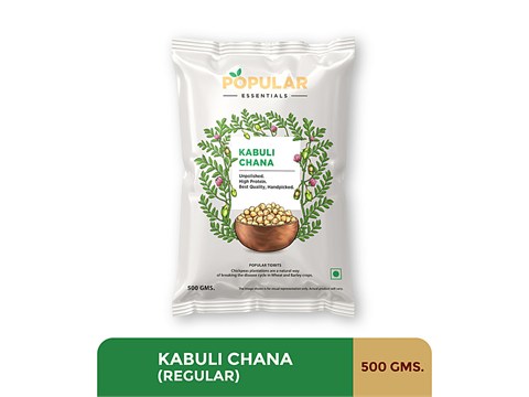 Popular Essentials Kabuli Chana, 500 g