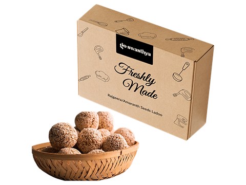 go swasthya Rajgira Laddu - Freshly Made, Jaggery Based, 100 g