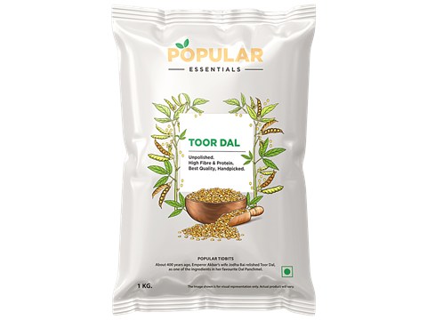 Popular Essentials Toor Dal, 1 kg