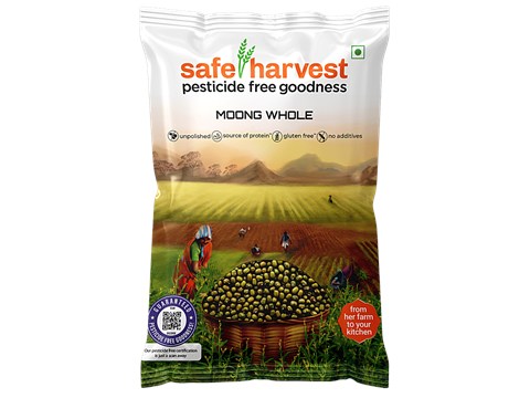 Safe Harvest Moong Whole, 500 g