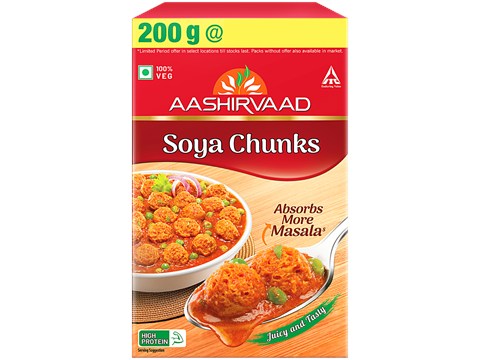 Aashirvaad Soya Chunks, 200 g