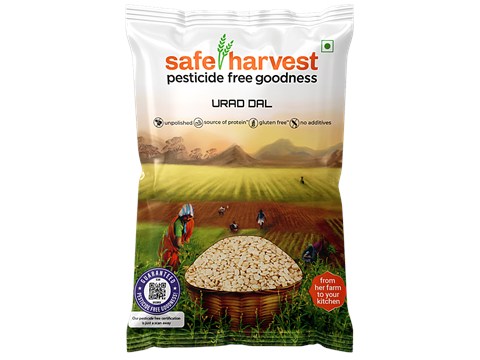 Safe Harvest Urad Dal/Uddina Bele - Pesticide Free, 500 g