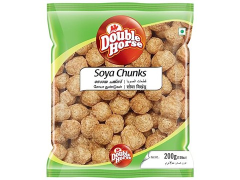 Double Horse Soya Chunks, 200 g
