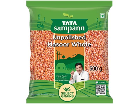 Tata Sampann Masoor Dal/Mysore Bele - Whole, 500 g