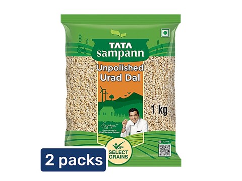 Tata Sampann Unpolished Urad Dal, 2x1 kg
