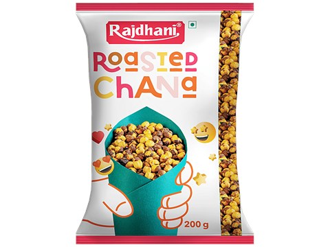 Rajdhani Roasted Chana - Premium, Healthy, Rich In Protein & Fibre, 200 g
