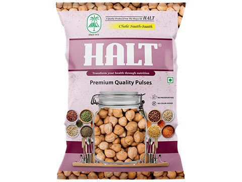 Halt White Chickpeas/Kabuli Chana Whole, 500 g