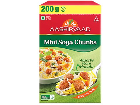 Aashirvaad Mini Soya Chunks, 200 g