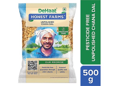 Dehaat Honest Farms Unpolished Chana Dal - Pesticide Free, 500 g