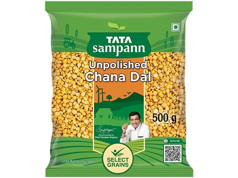 Tata Sampann Unpolished Chana Dal, 500 g