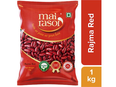 Mai Rasoi Rajma - Red, Protein & Fibre Rich, For Making Soups, Main Course, 1 kg