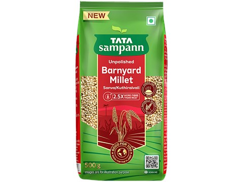 Tata Sampann Unpolished Barnyard Millet/Sanva/Kuthiraivali, 500 g