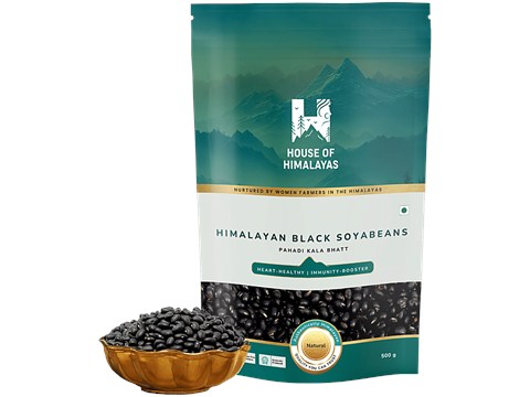 House of Himalayas  Himalayan Black Soybeans - Pahadi Kala Bhatt, 500 g