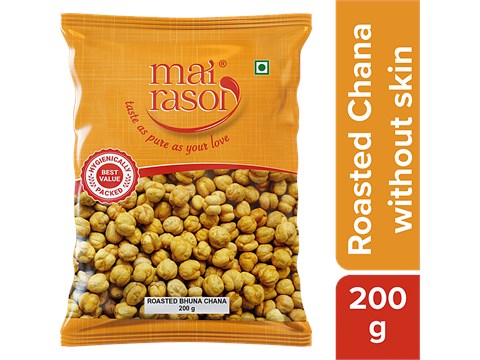 Mai Rasoi Roasted Bhuna Chana - Without Skin, 200 g