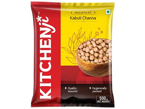 Kitchenji Kabuli Channa - Bold, Loaded With Nutrients, 500 g