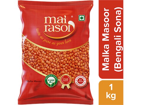 Mai Rasoi Sona Malka Masoor Dal - Unpolished, 1 kg