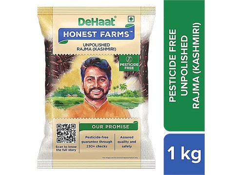 Dehaat Honest Farms Unpolished Rajma Kashmiri - Pesticide Free, 1 kg
