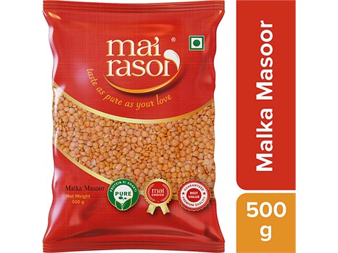 Mai Rasoi Malka Masoor Dal - Unpolished, 500 g