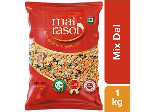 Mai Rasoi Mix Dal - Unpolished, Protein & Fibre Rich, For Making Soups, Main Course Meals, 1 kg