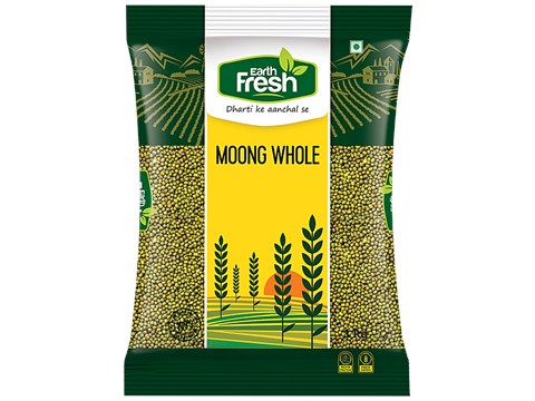 Earth Fresh Moong - Whole, 1 kg