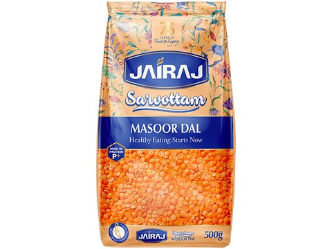 Jairaj Sarvottam Masoor Dal, 500 g
