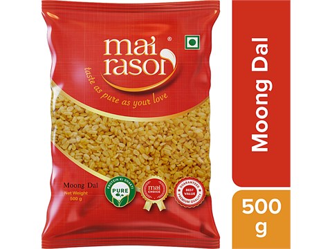 Mai Rasoi Moong Dal - Unpolished, 500 g