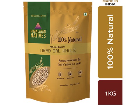 Himalayan Natives Urad Dal - Whole, Natural, 1 kg